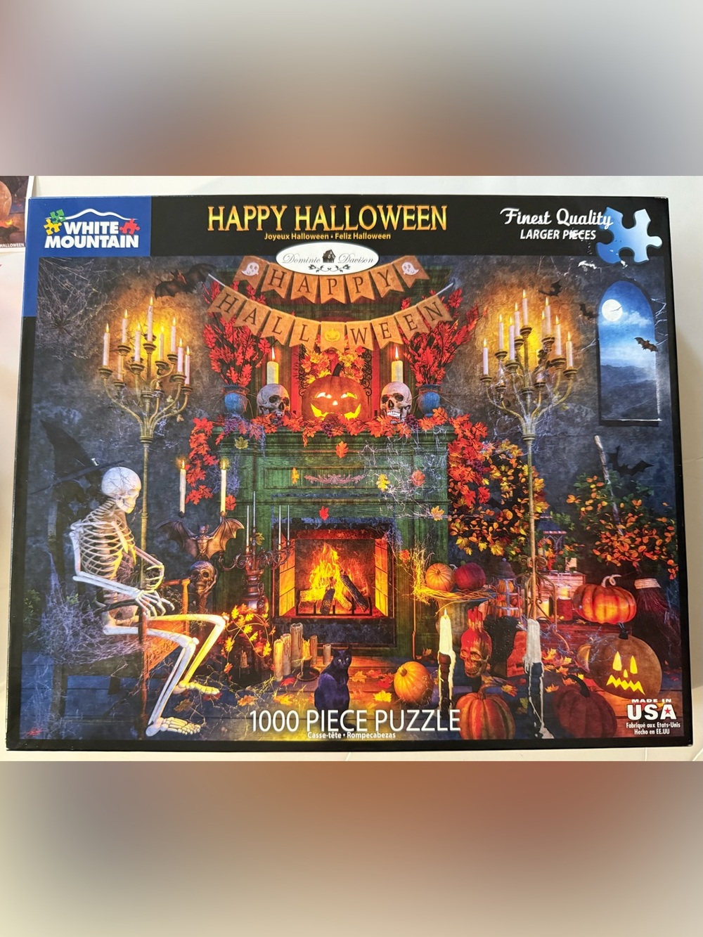 White Mountain Happy Halloween 1000-Piece Puzzle - Multi/Orange